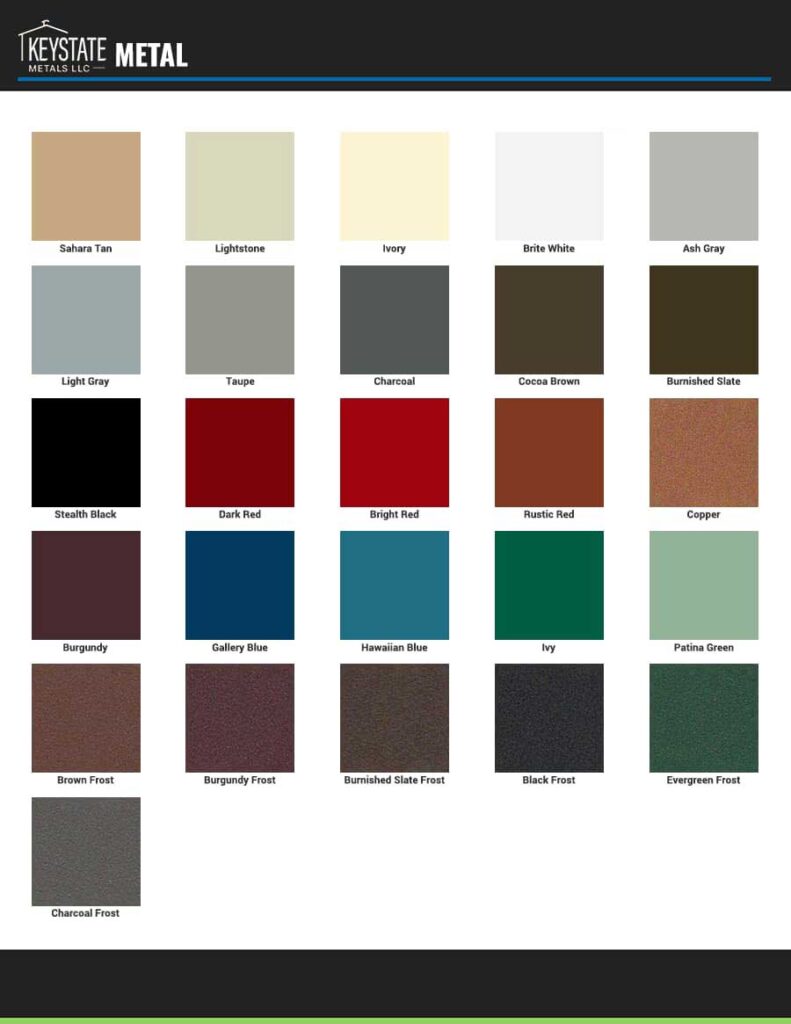 PLANET ROOF METAL SHINGLE COLORS