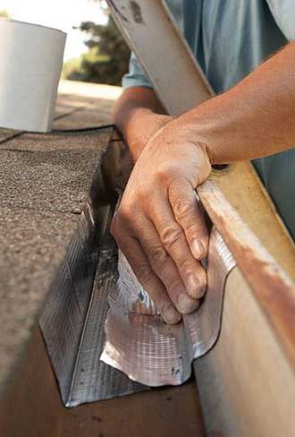 Home protected by clean functional gutters